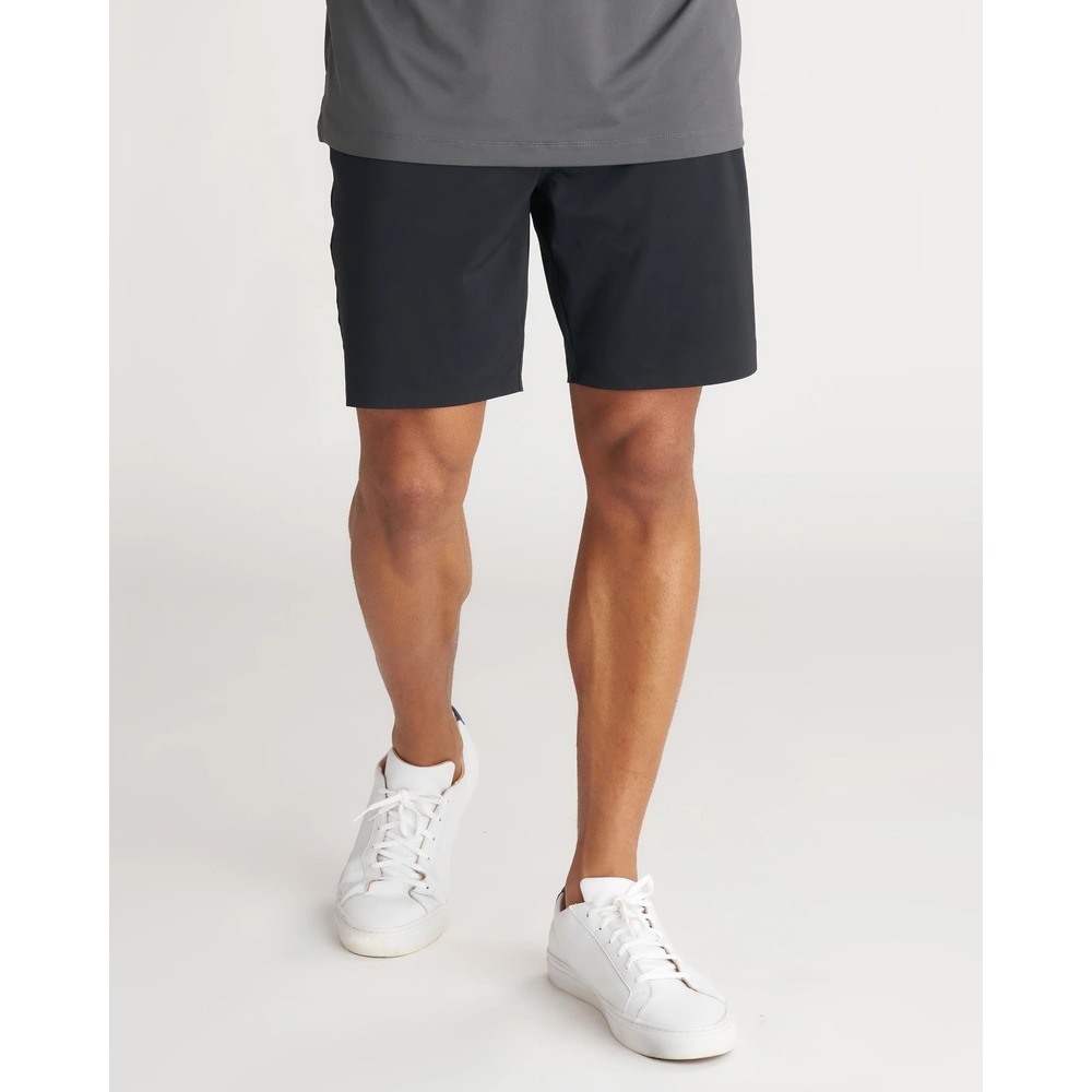 Three Nails Mens Links Golf Shorts Black Athletic Performance Golf Med NWT